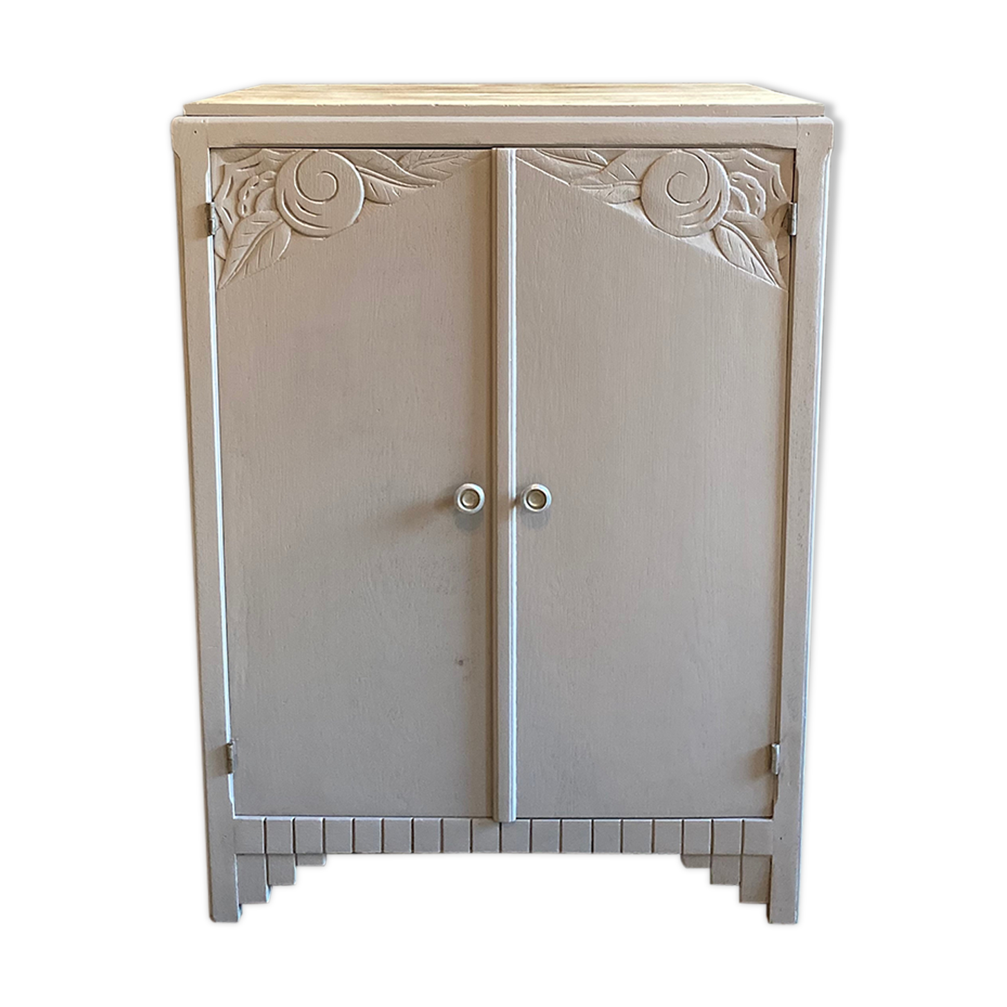 Buffet 50s raw wood & ice brown