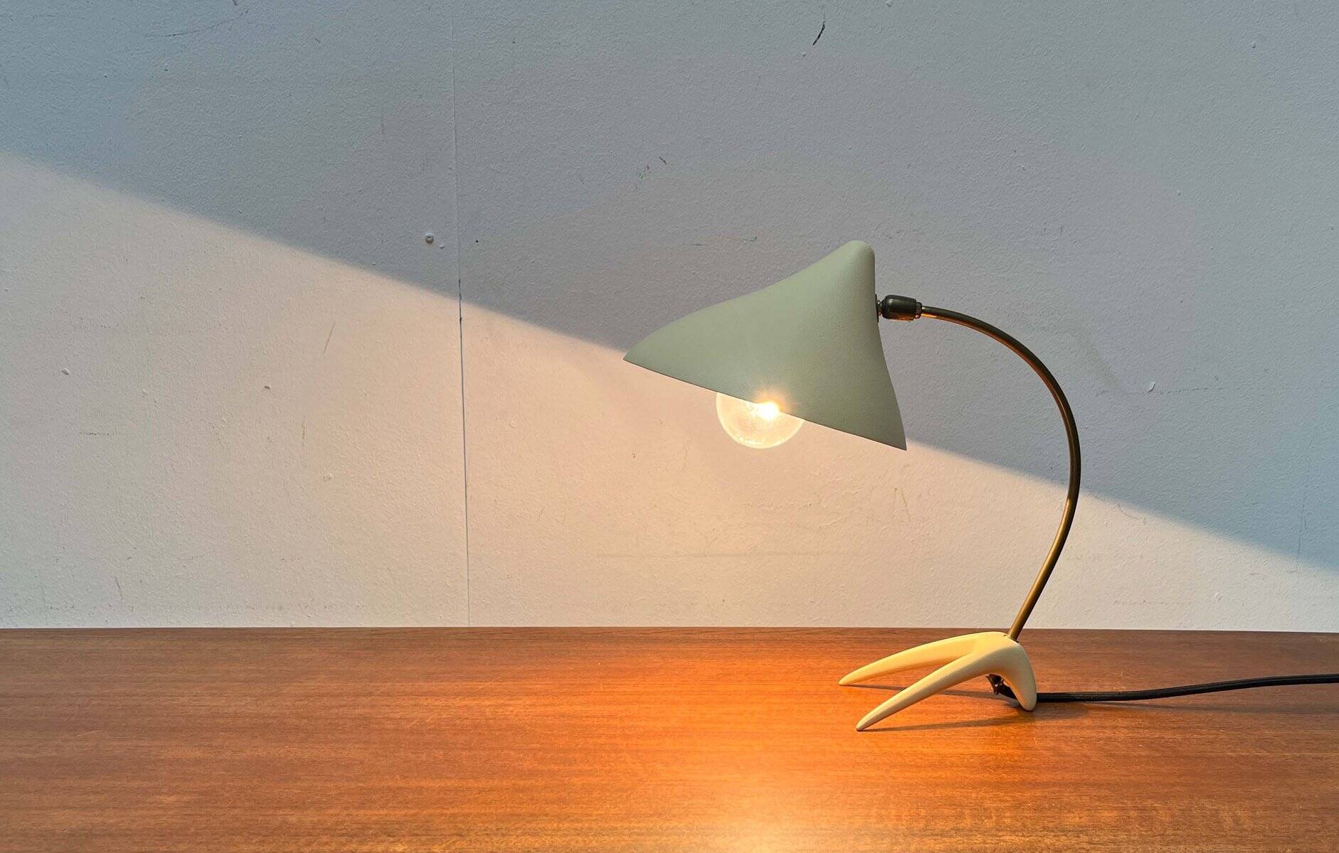 Mid-Century Modern German Crowfoot Table Lamp from Cosack, 1960s