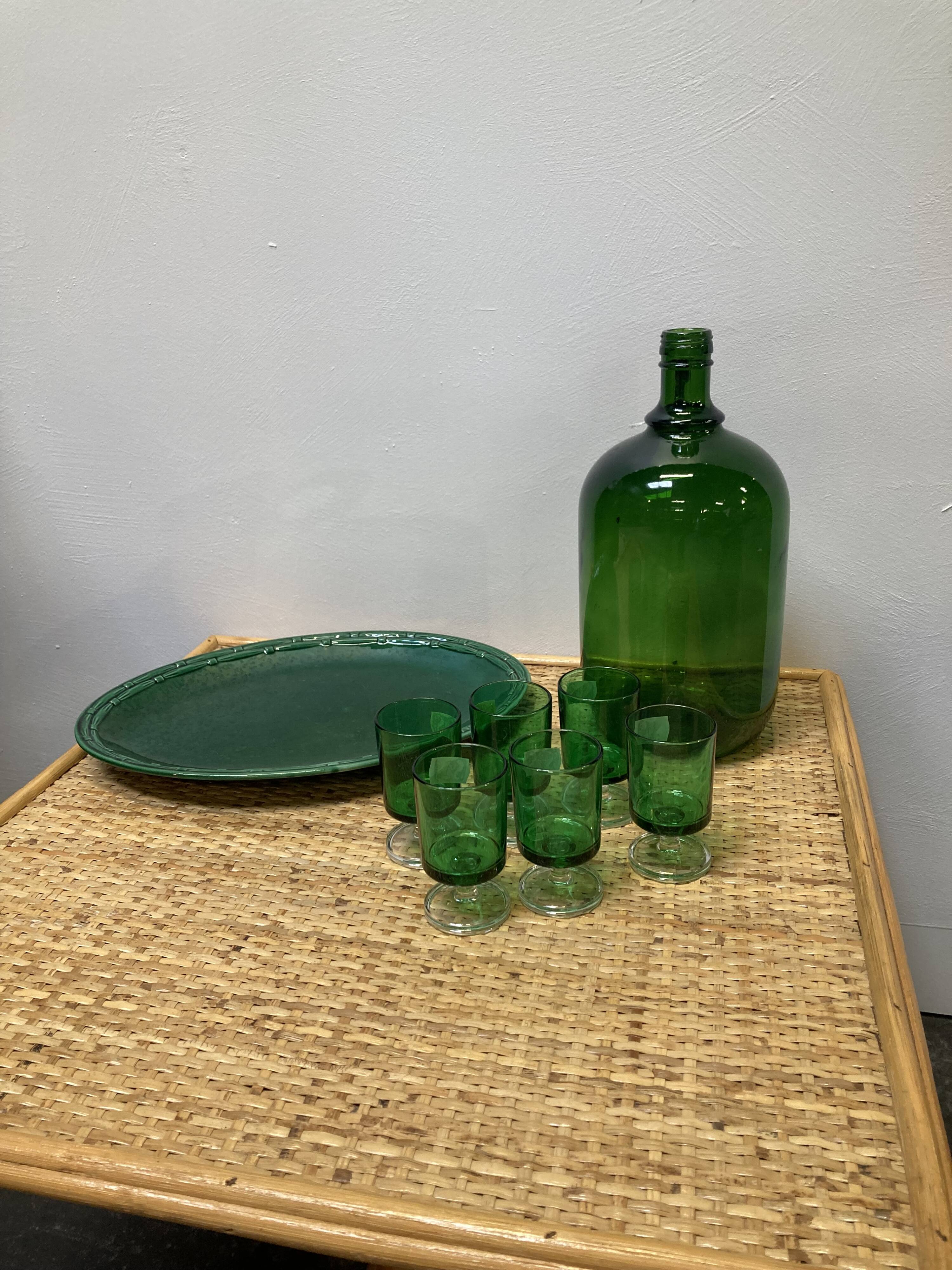 Vintage rattan coffee table