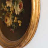 Set of 3 paintings bouquet of flowers
