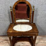Empire period mahogany psyche dressing table, early 19th century