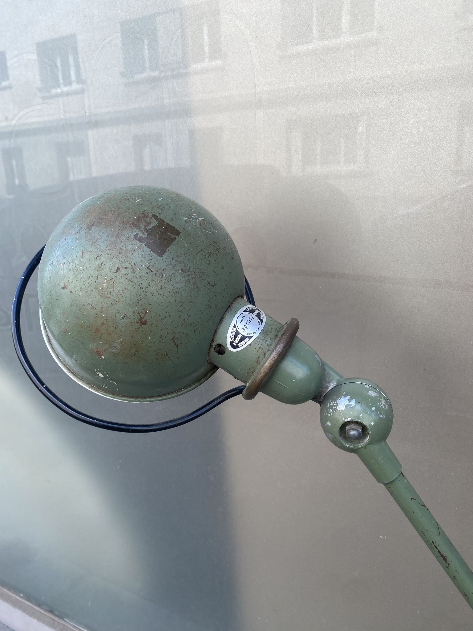 Large old Jielde wall light from the 60s