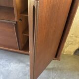 High sideboard or living room teak, vintage 1960s