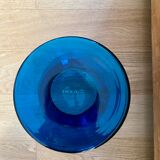 Vase diabolo en verre bleu XL Anne Nilsson pour Ikea