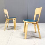Model 66 dining chairs by Alvar Aalto for Artek, 1960s