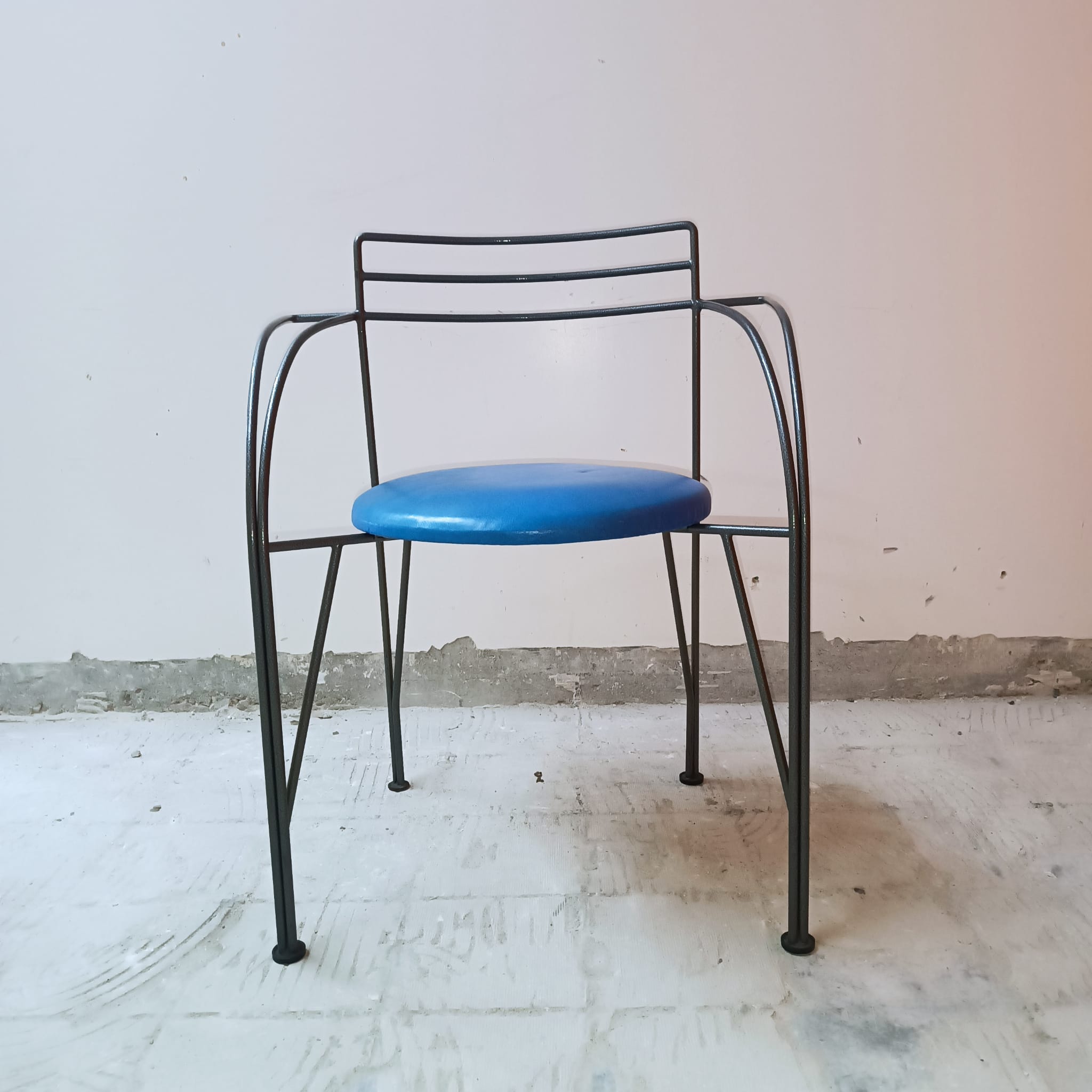6 chairs design 1985 collection "Lune d'Argent", Pascal Mourgue vintage
