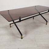 Table basse vintage verre
