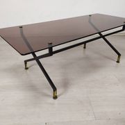 Table basse vintage verre
