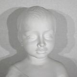 Children's bust in biscuit of limoges – early twentieth century