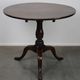 Round antique English oak tilt-top table with wonderful colors
