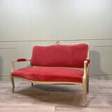 Salon en bois peint de style louis xv xix eme siècle