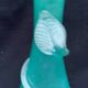 Glass paste vase, art glassworks from Toul, France