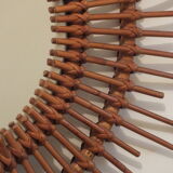 Rattan sun mirror
