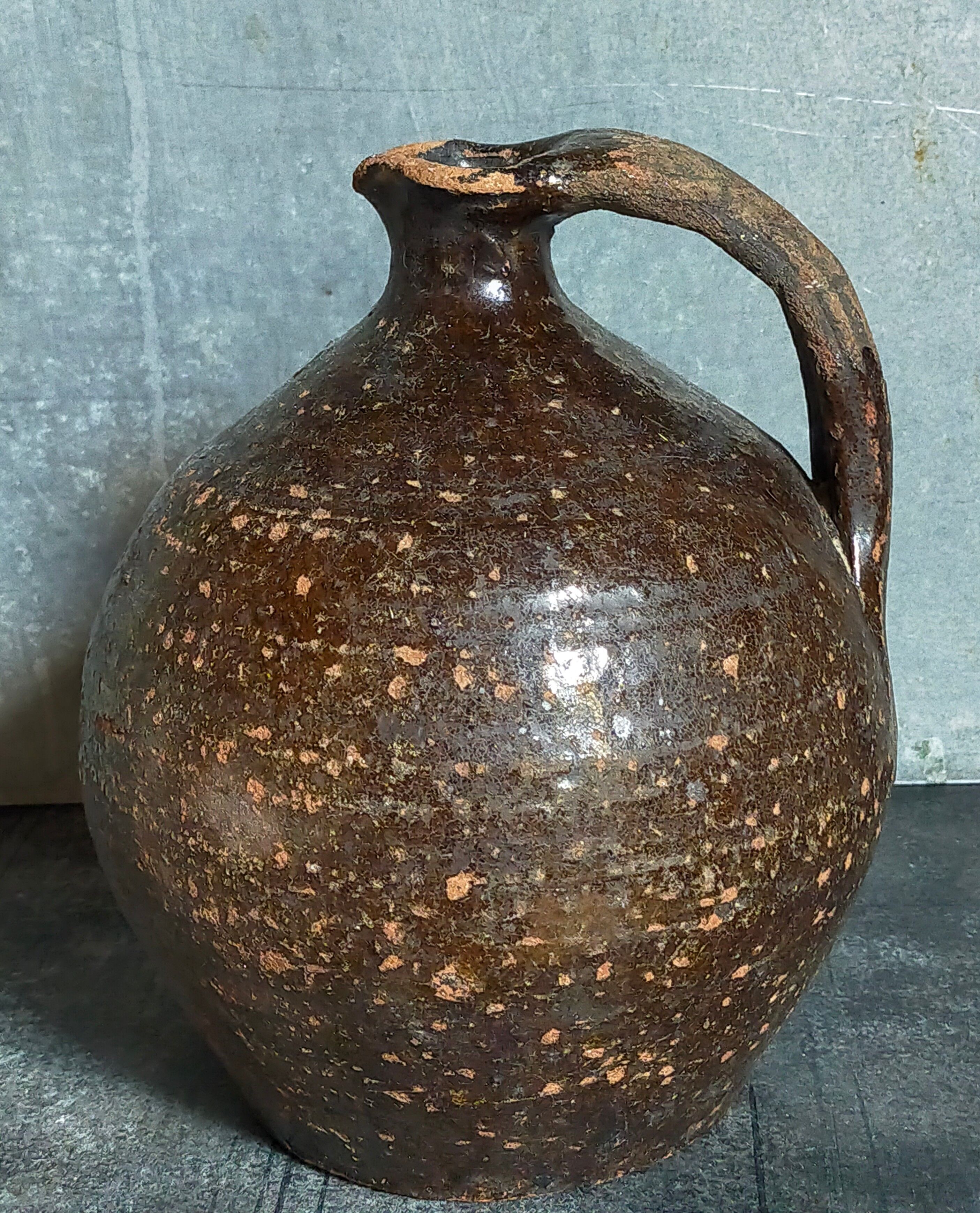 Poterie traditionnelle art-populaire terre émaillée XIXème