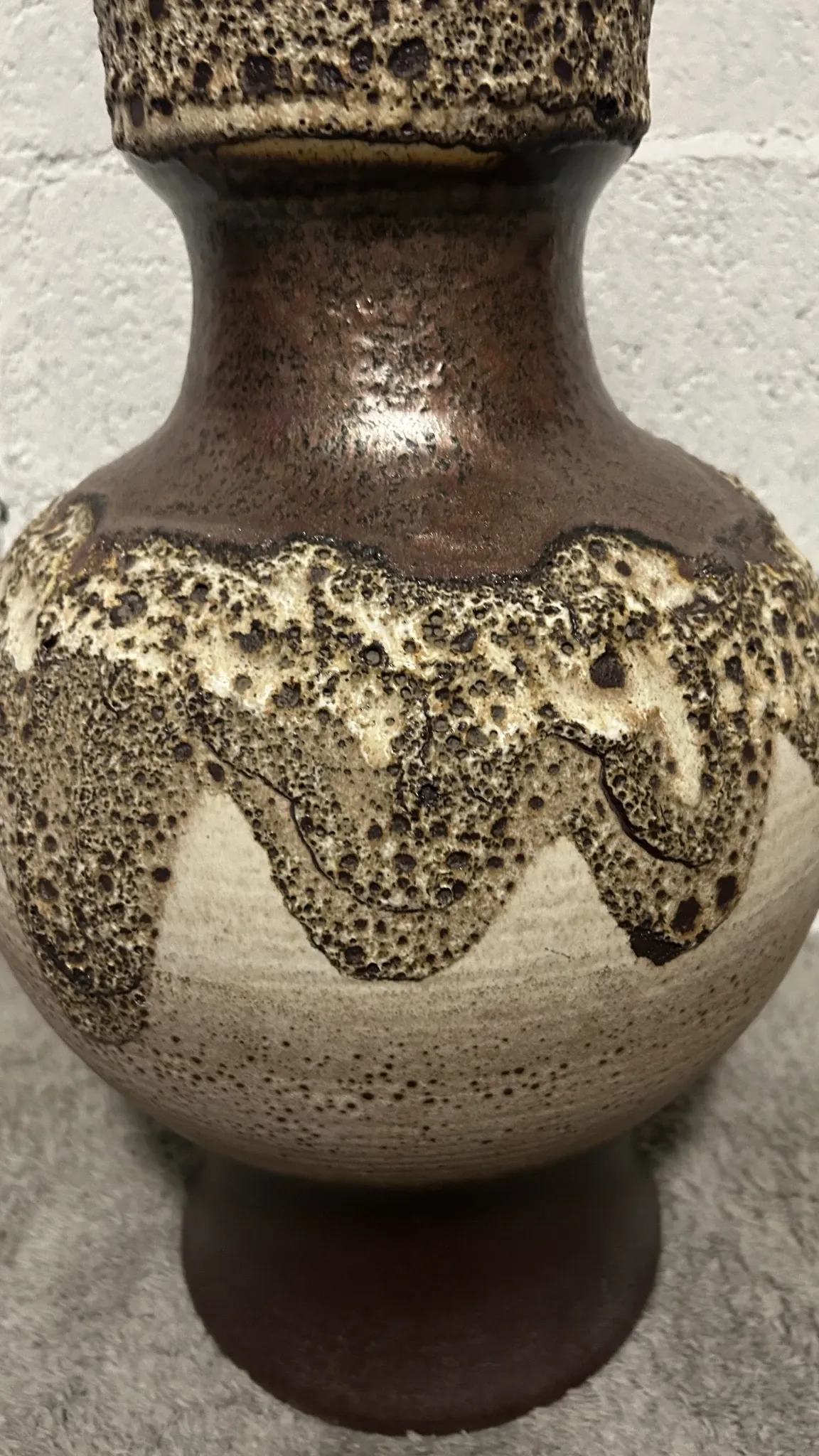 Large ceramic vase Fat Lava Dümler & Breiden 1062/46 – West Germany 1970