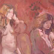 Antoni Munill - 'Mujeres' - Deux figures féminines évocatrices