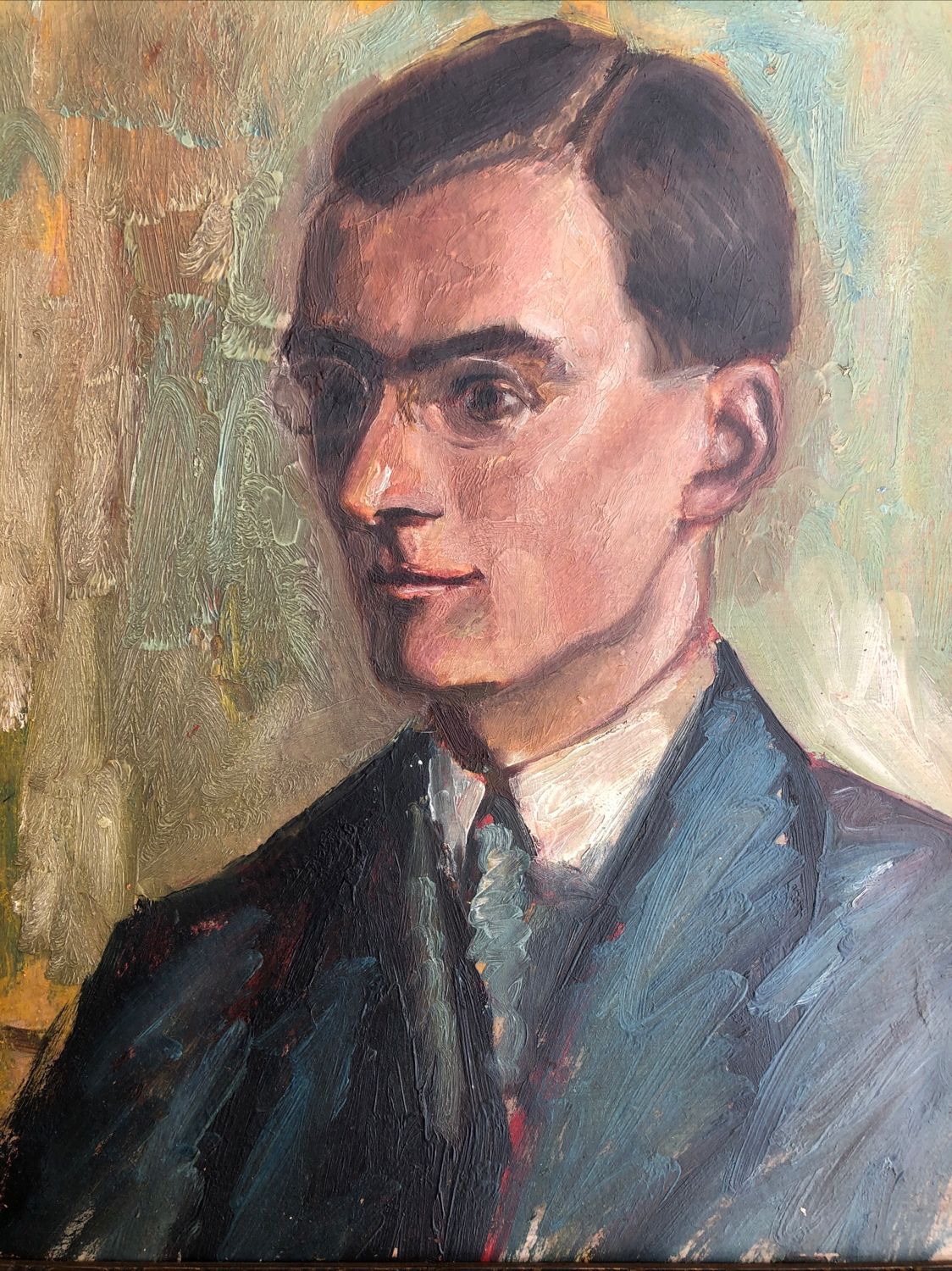 Portrait d’homme Professeur Art Déco Strasbourg vers 1900