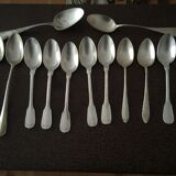 Silver metal cutlery