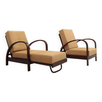 Art Deco armchairs by Halabala for Up Zavody 1930s
