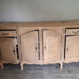 Rustic airbrushed oak sideboard