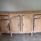 Rustic oak airbrushed sideboard