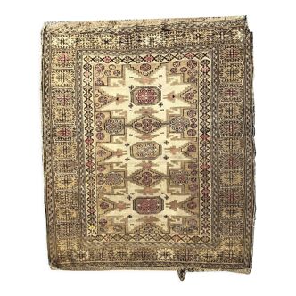 Old Caucasian shirvan leshgi oriental carpet, 0.95 X 1.38 m