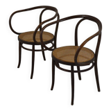 Pair of Thonet armchairs mod. 209 known as Le Corbusier