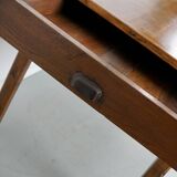 Antique Elm 19th Century French Rustic Farmhouse Dining Table