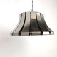 Mid-century steel suspension lamp by E. Martinelli for Martinelli Luce