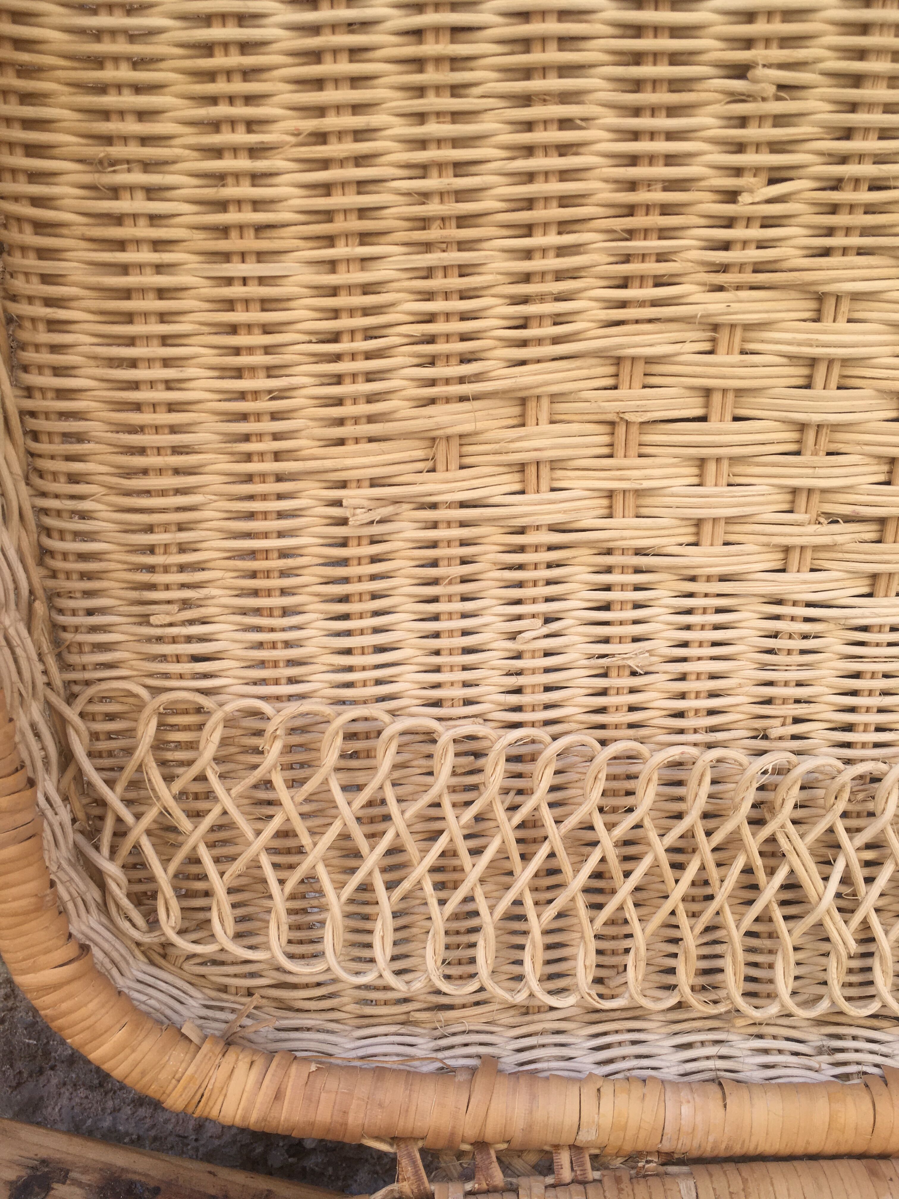 Wicker suitcase