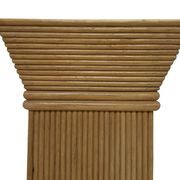 Vintage column vase in rattan, boho bamboo pillar from the 70s, McGuire in rattan.