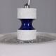 Vintage 1970s white plastic chandelier, Italian design