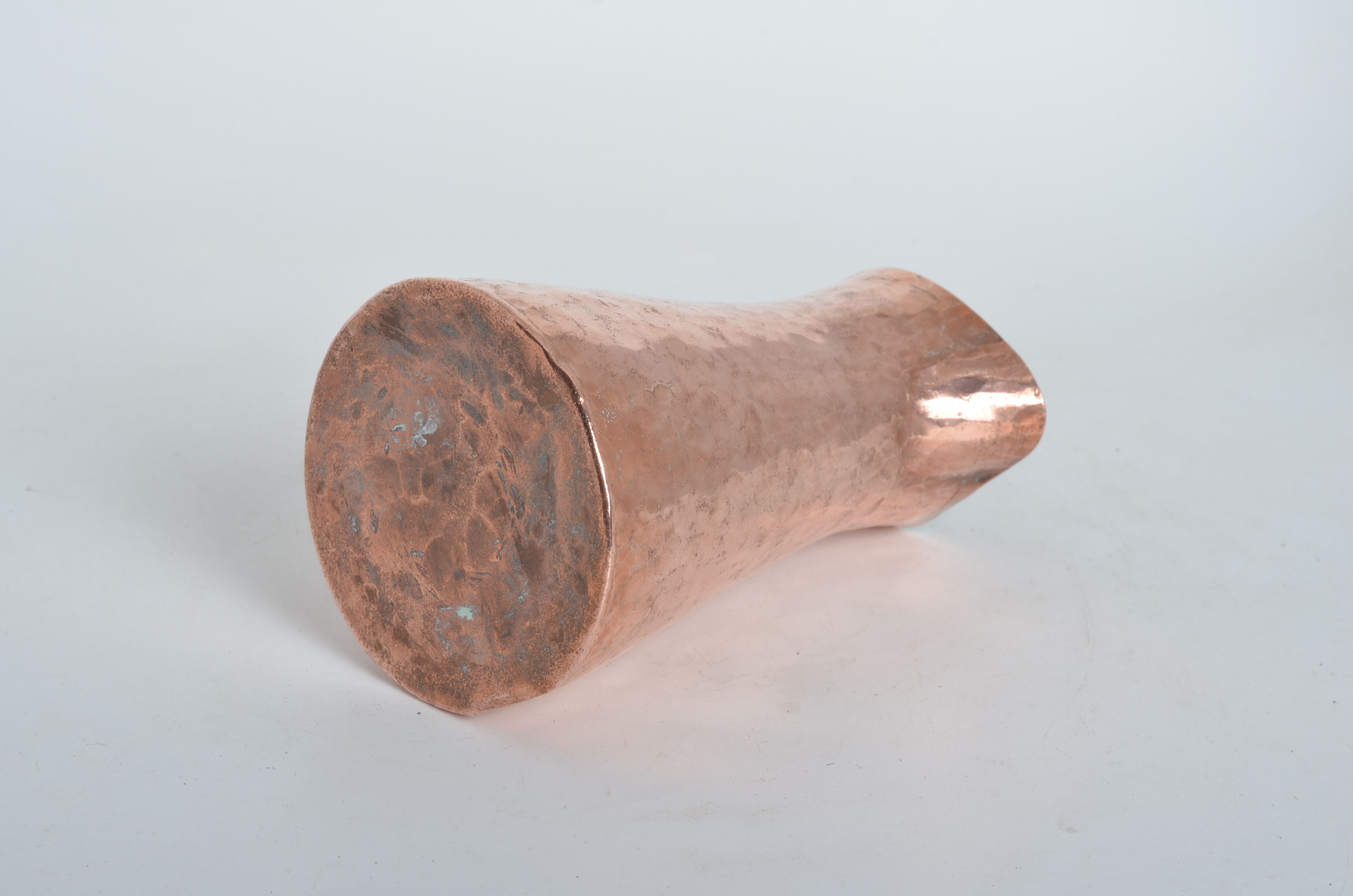 Hammered pink copper pitcher
