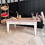 White farmhouse coffee table
