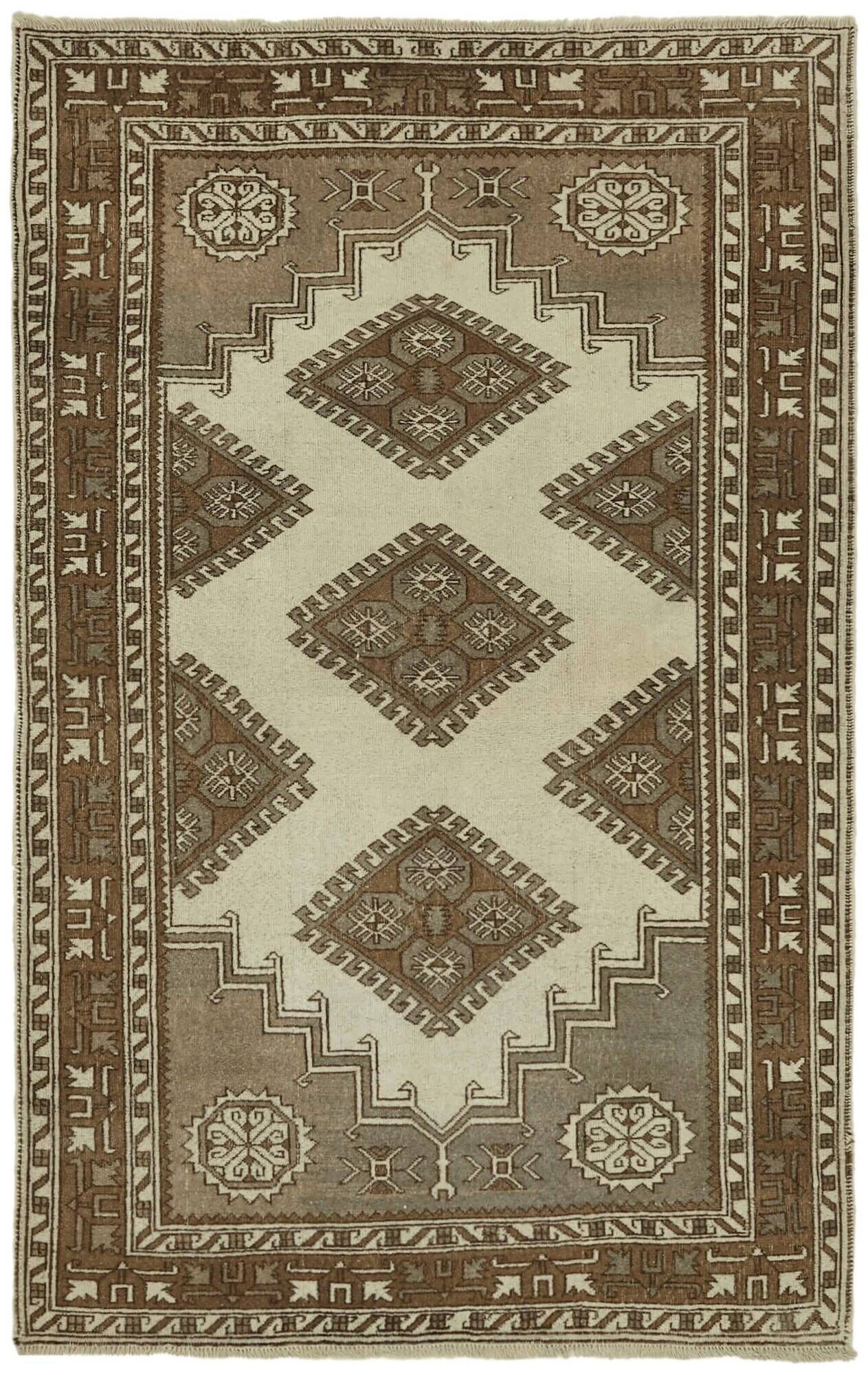 Turkish Vintage Anatolian Rug 140 cm x 214 cm