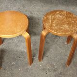 ARTEK Antique Stool 4 feet Vintage Wood.