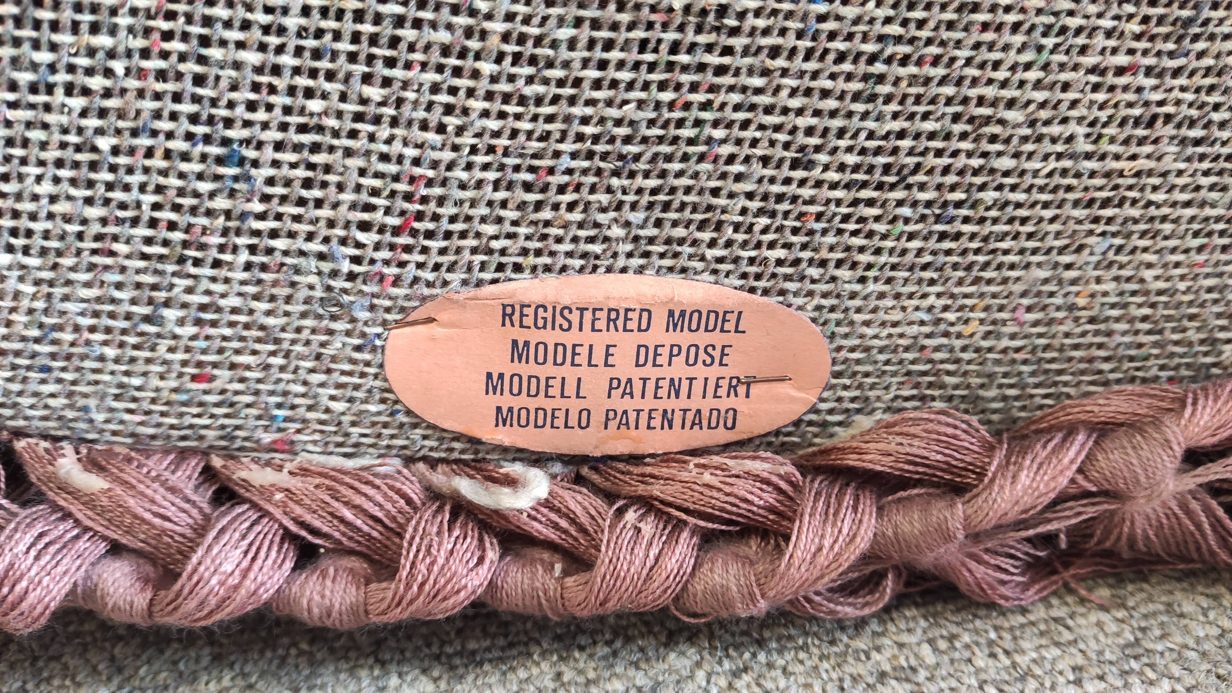 Pair of padded old pink armchairs