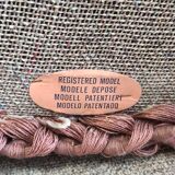 Pair of padded old pink armchairs