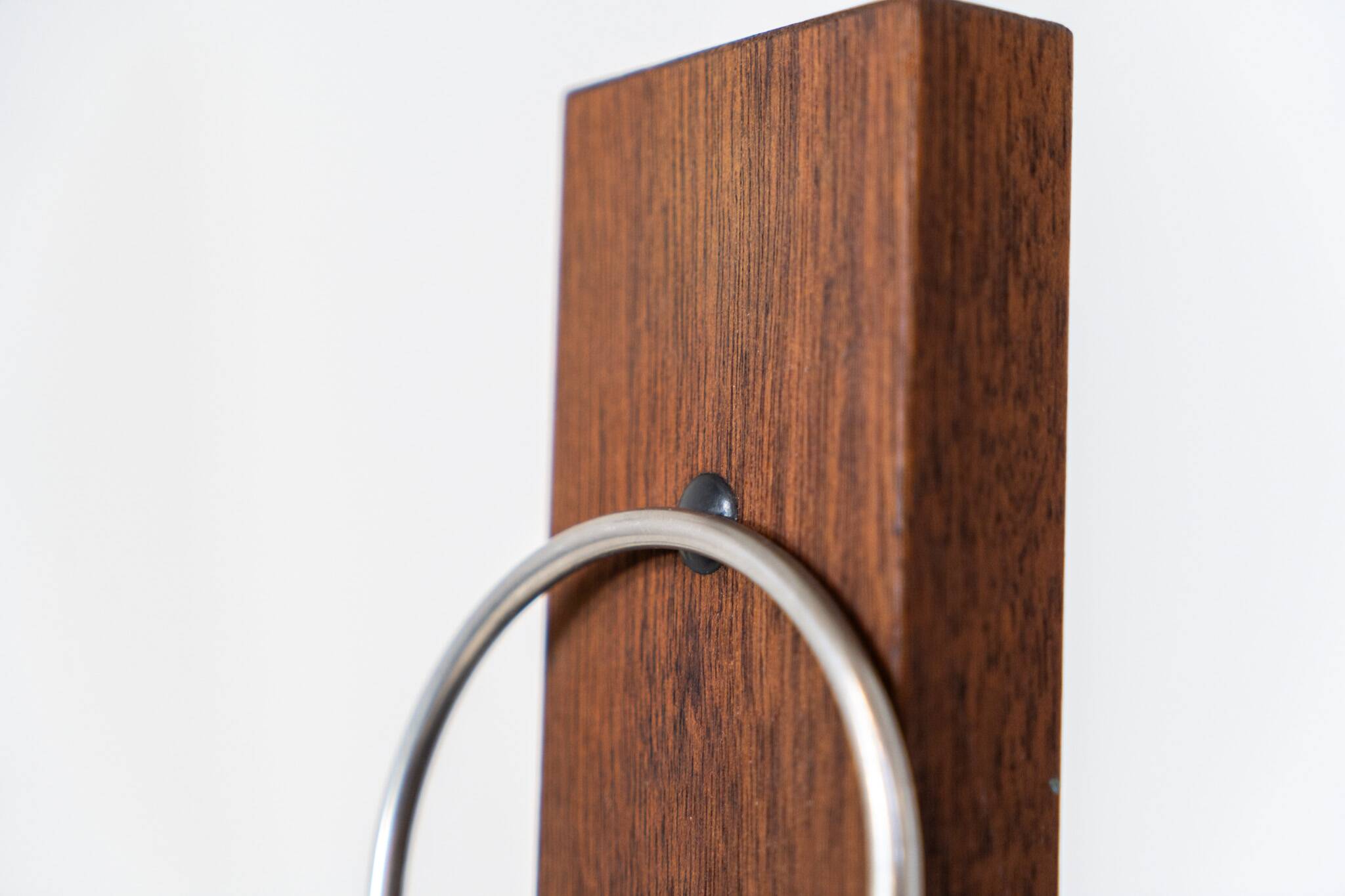 Vintage magazine holder in solid teak