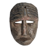 Antique ritual mask in carved wood, Himalayas, 20th century – 19 cm