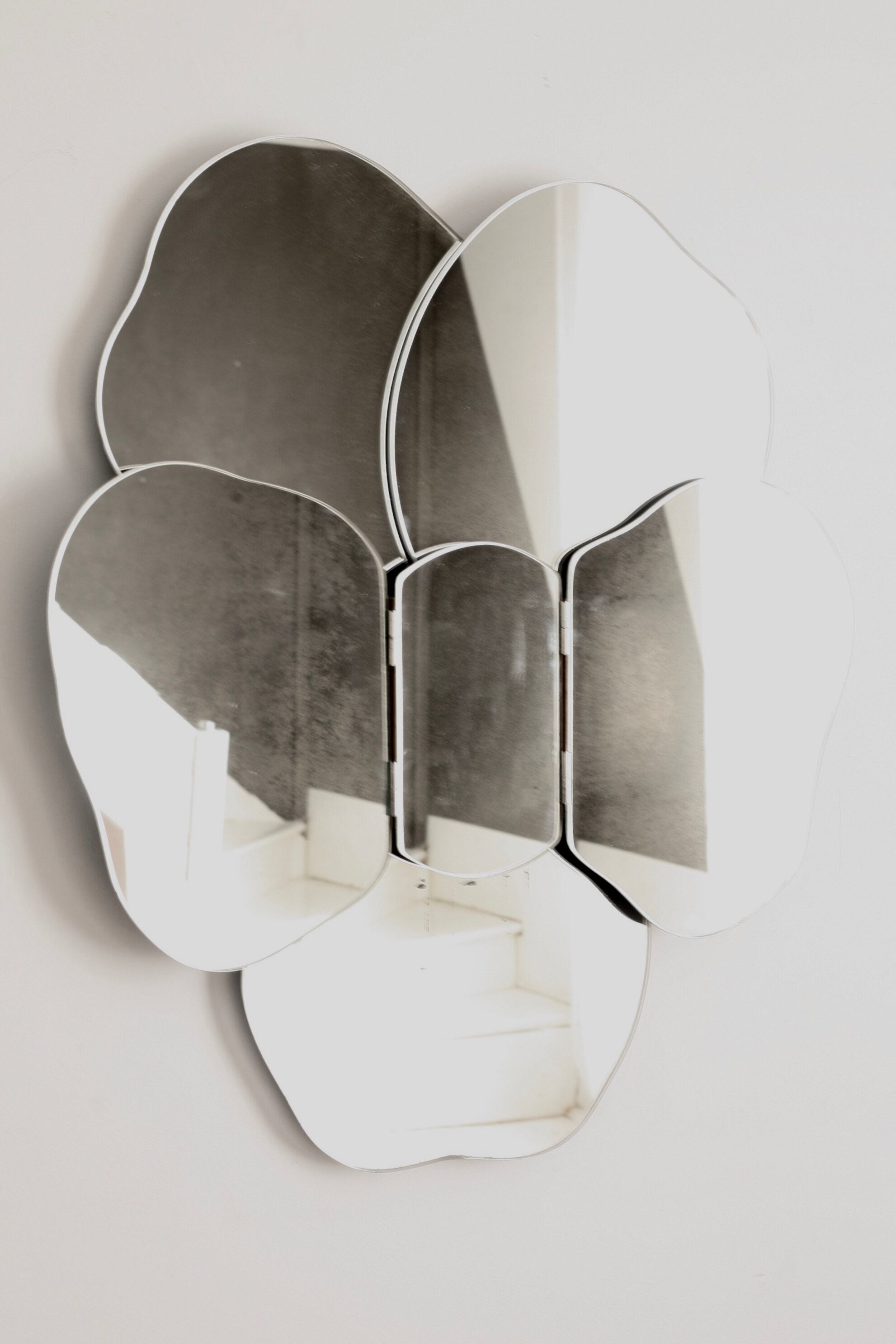 Removable wall mirror, circa 1970 68x76cm