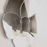 Removable wall mirror, circa 1970 68x76cm