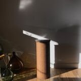 Bread hutch in oak wood and canning made in france 50s