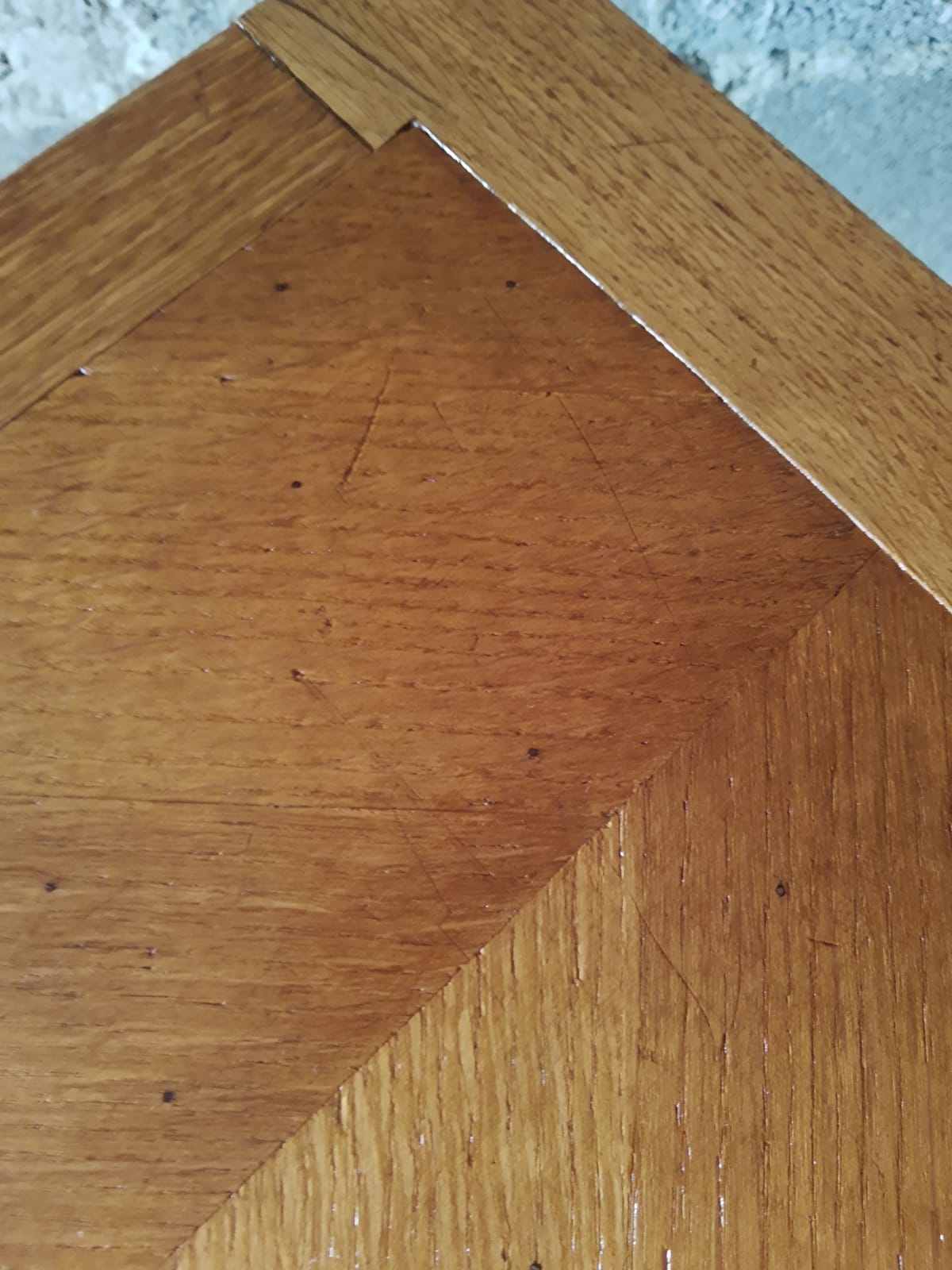 Vintage oak bedside/nightstand