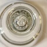 4 glass dessert bowls with gold rims, La Rochère, France