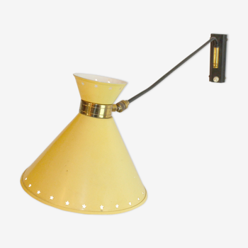 Lampe potence articulée jaune R. Mathieu