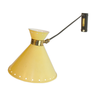 Lampe potence articulée jaune R. Mathieu