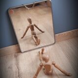 Barber mirror with chain - 29x23cm