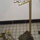 Bronze fireplace servant with eagle claws and raptor claws