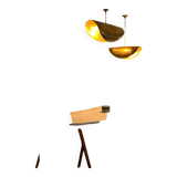 Brass chandelier